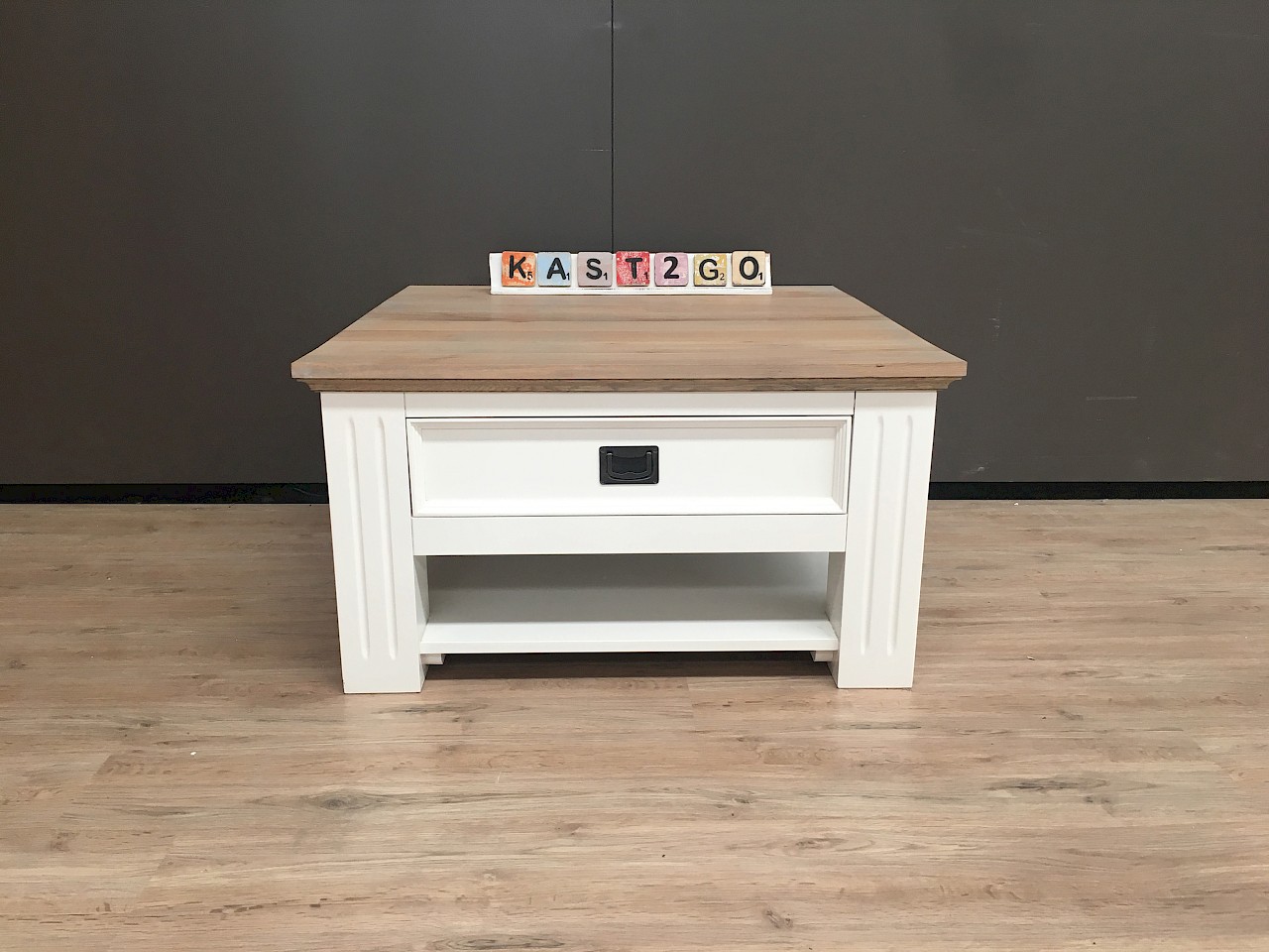 Panorama pil intelligentie Salontafel Finn 80 x 80 | Kast2Go