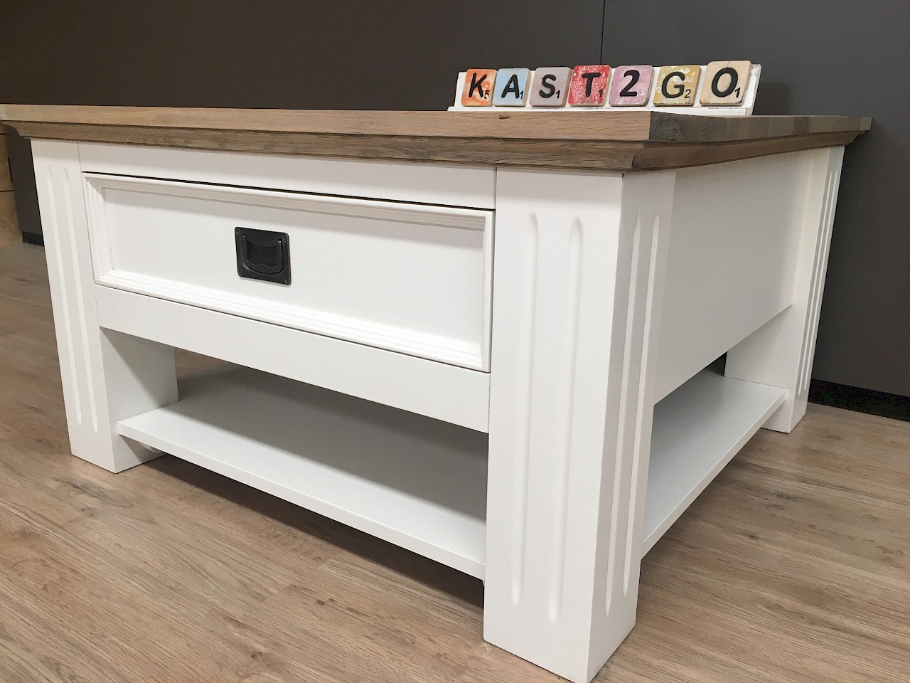 Panorama pil intelligentie Salontafel Finn 80 x 80 | Kast2Go