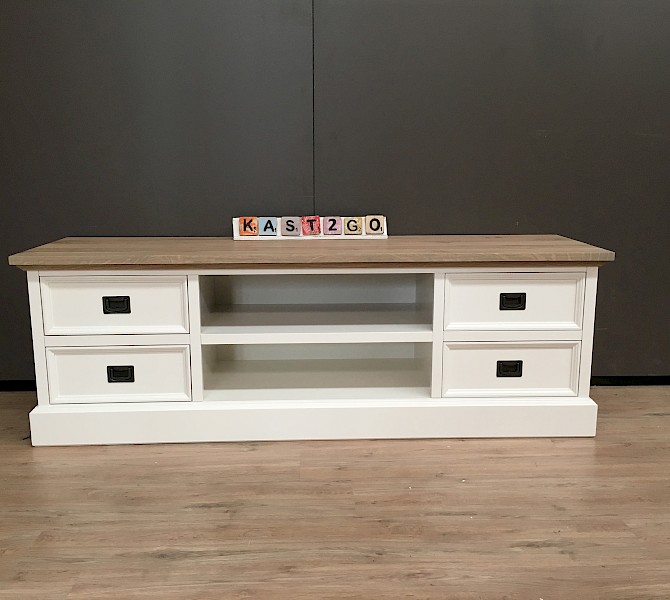 TV-meubel Finn Wit / Eiken 165