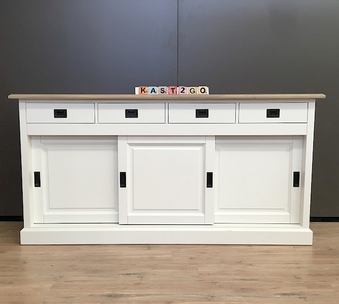 Dressoir Fleur Wit / Eiken 180