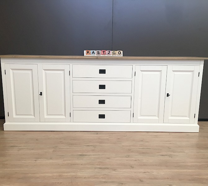 Sideboard Kiki Weiß / Eiche 240