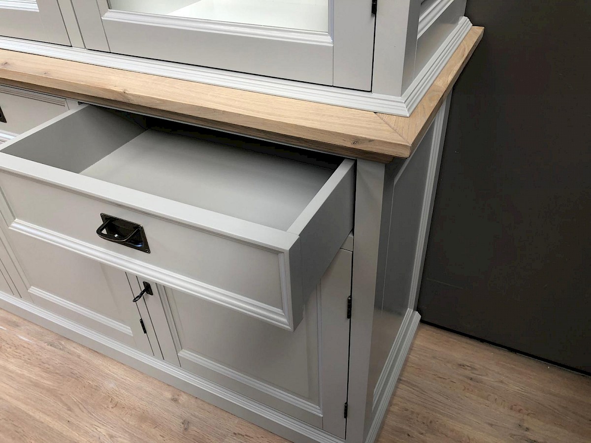 Buffetschrank London Grau/Weiß/Eichen 186 | Buffetschränk2Go